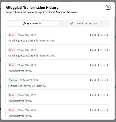 Audit Log
