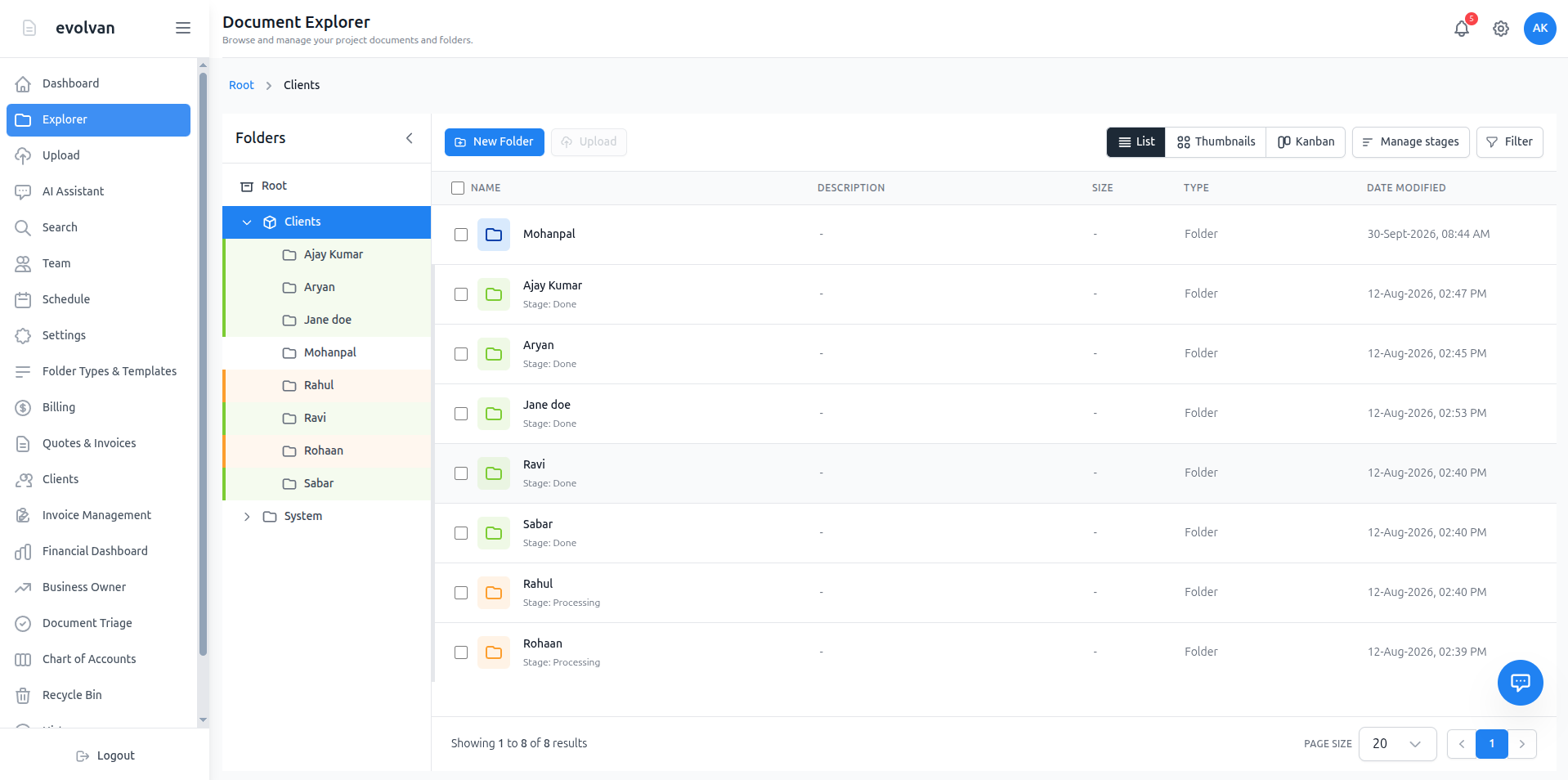 AI Chatbot Searches Files & Folders
