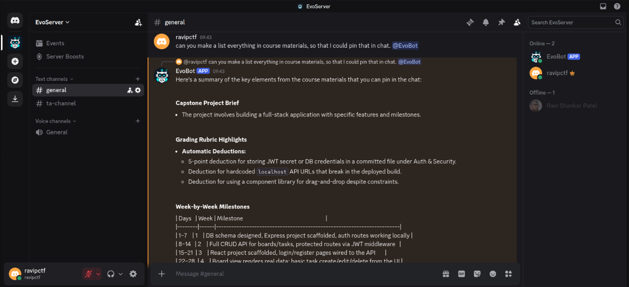 Module screenshot